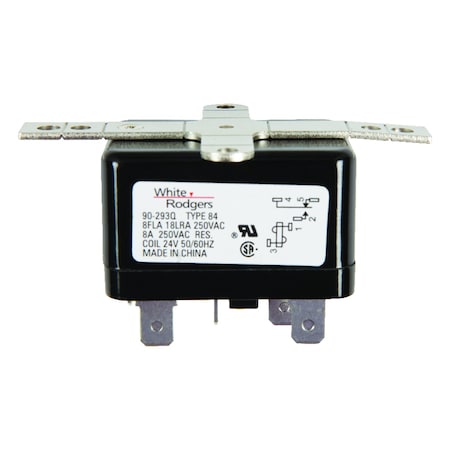 White-Rodgers White Rodgers 1 Pole 2 Throw 24 V Furnace Relay 90-293Q